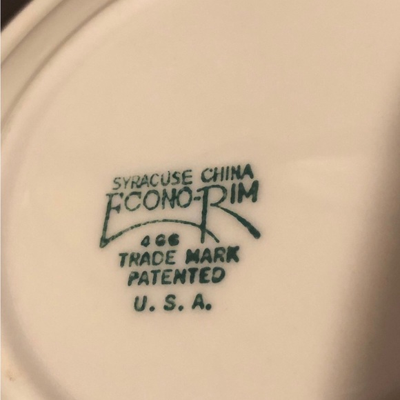 1952 Syracuse Econo Rim Cardinal China Restaurant Ware Railroad 6 Cups & Saucers - Picture 6 of 12